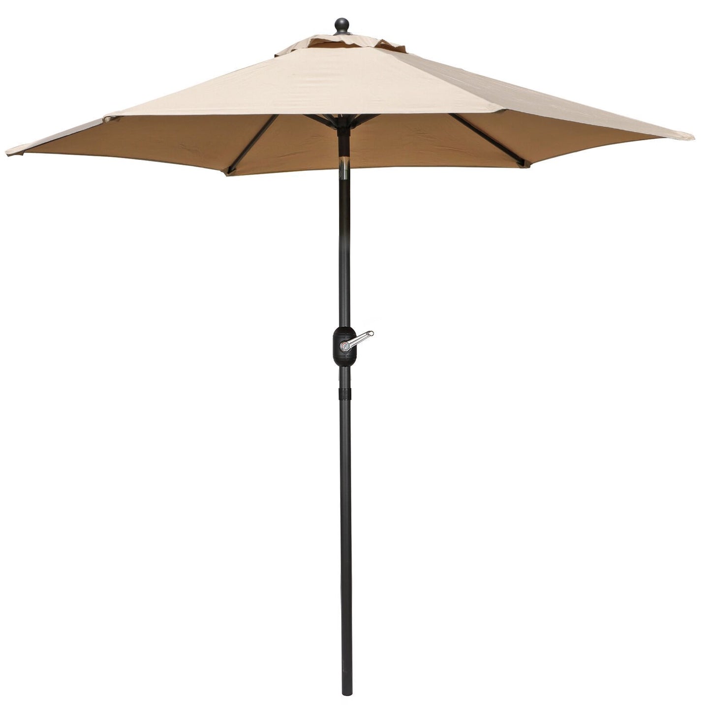 7.5ft Khaki Outdoor Patio Umbrella Waterproof Pool Deck Balcony Backyard