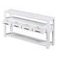 62.2'' Modern Console Table with 4 Drawers and 2 Shelves for Living Room