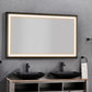 72in. W x 36in. H Oversized Rectangular Black Framed LED Mirror Anti-Fog Dimmable Wall Mount Bathroom Vanity Mirror  HD Wall Mirror Kit For Gym And Dance Studio 36X 72Inches With Safety Ba