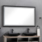 72in. W x 36in. H Oversized Rectangular Black Framed LED Mirror Anti-Fog Dimmable Wall Mount Bathroom Vanity Mirror  HD Wall Mirror Kit For Gym And Dance Studio 36X 72Inches With Safety Ba