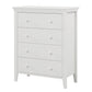 6 Pieces Traditional Style White Queen Bedroom Set With 2 Nightstands, Tall Dresser, and Wide Dresser/Cabinet/Chest with a Mirror