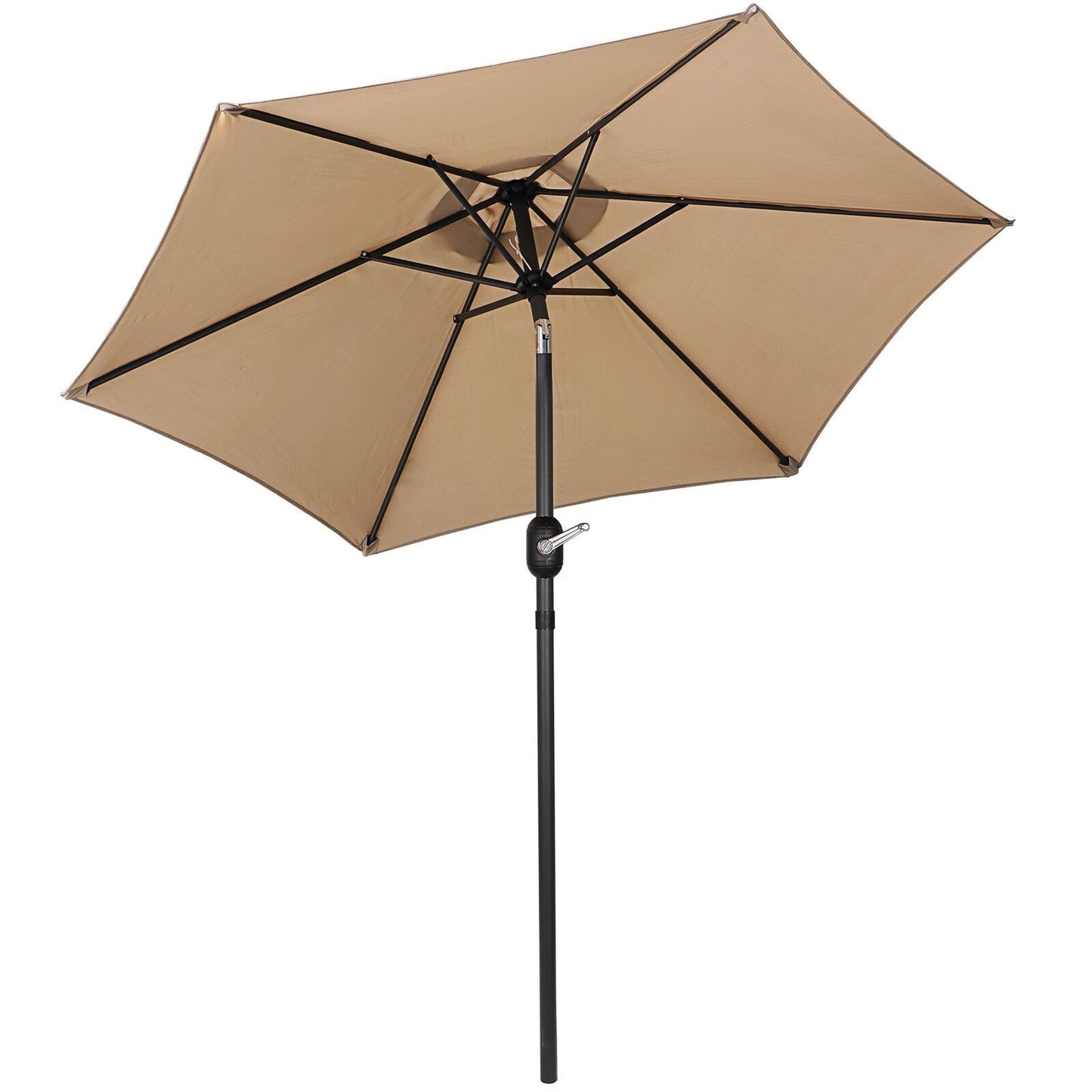 7.5ft Khaki Outdoor Patio Umbrella Waterproof Pool Deck Balcony Backyard