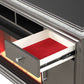 Electric Fireplace Entertainment Center, Ginger in Gun Metal