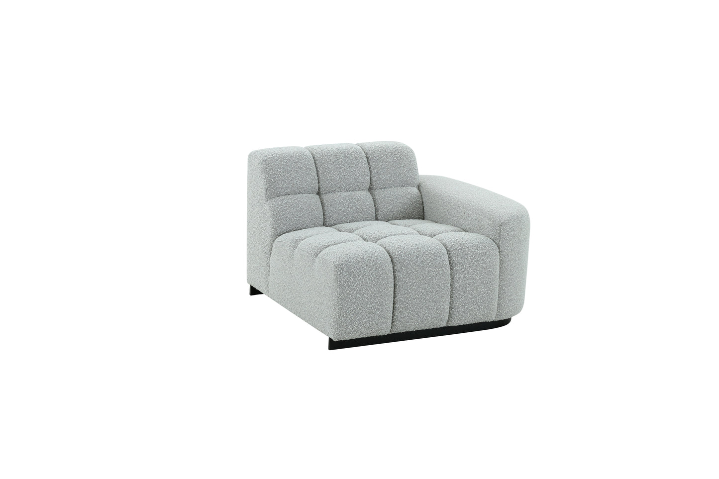 Modern Sectional Sofa 3-Piece Set, White