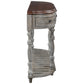 Curved Console Table, Traditional Accent Table, Sofa Table with 4 Drawers