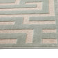 8X10 Maze Pattern Blue/Grey Area Rug